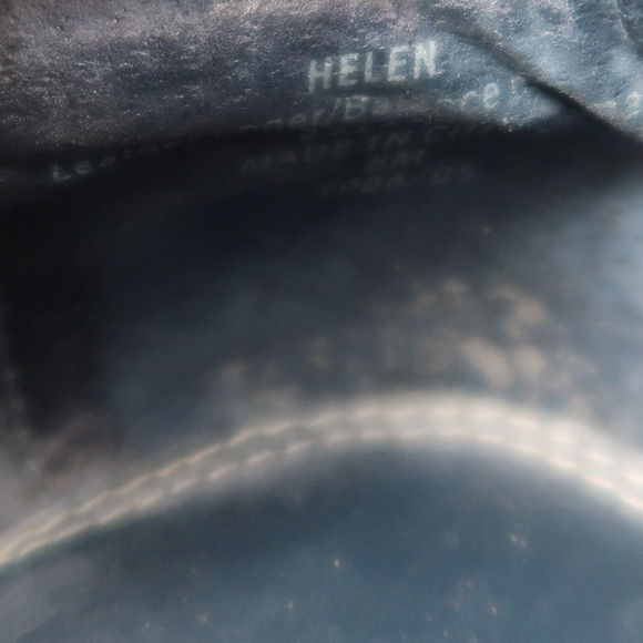 Liz Claiborne Flex Shoes Womens 8 Block Heel Loafer Leather Chunky Comfort Blue - Picture 12 of 13